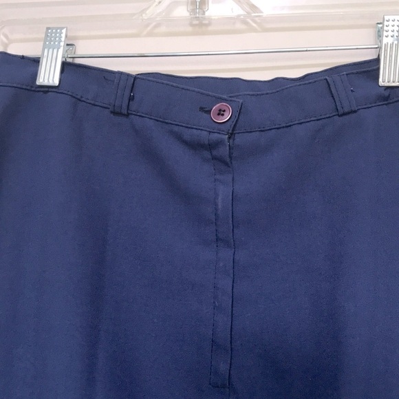 VINTAGE Niki blue High waisted pencil skirt button slit sz S/M - Picture 6 of 11